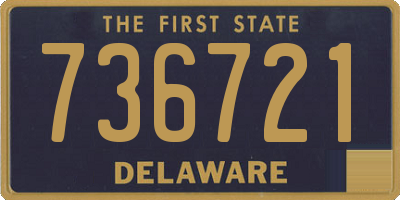 DE license plate 736721