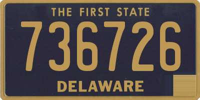 DE license plate 736726