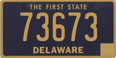 DE license plate 73673
