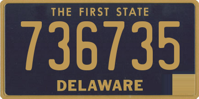 DE license plate 736735