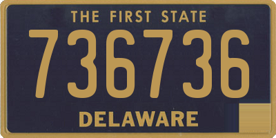 DE license plate 736736