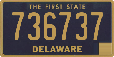 DE license plate 736737