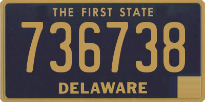 DE license plate 736738