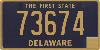 DE license plate 73674