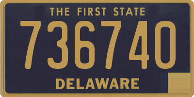 DE license plate 736740