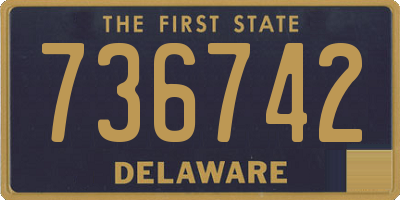 DE license plate 736742