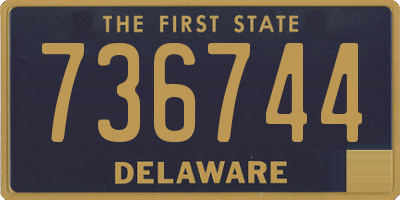 DE license plate 736744