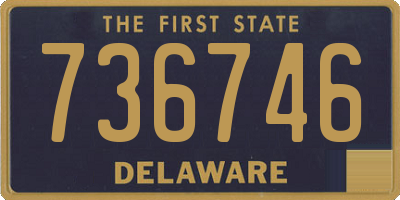 DE license plate 736746