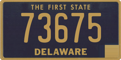 DE license plate 73675