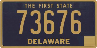 DE license plate 73676
