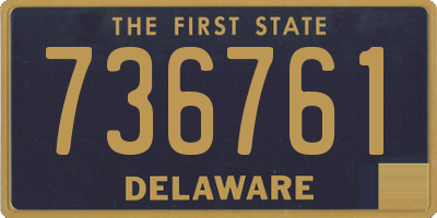 DE license plate 736761