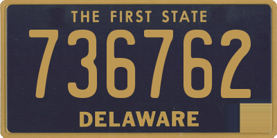 DE license plate 736762
