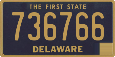 DE license plate 736766