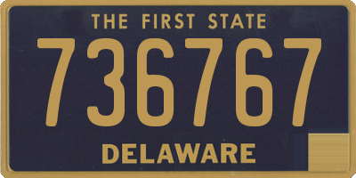 DE license plate 736767