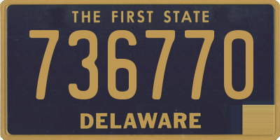 DE license plate 736770