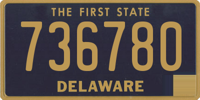 DE license plate 736780