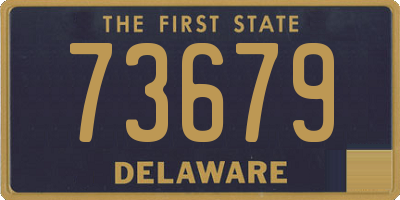 DE license plate 73679