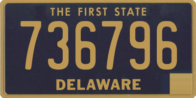 DE license plate 736796