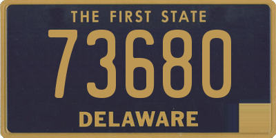 DE license plate 73680