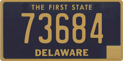 DE license plate 73684