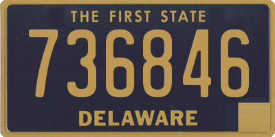 DE license plate 736846