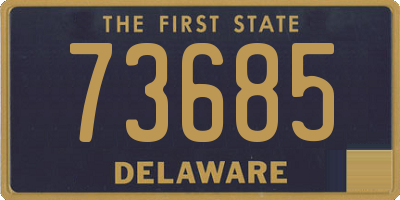 DE license plate 73685