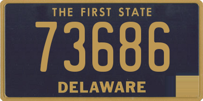 DE license plate 73686