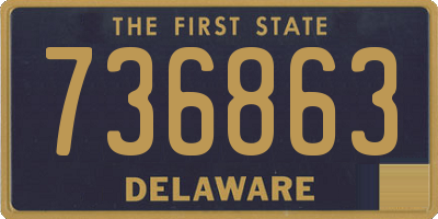 DE license plate 736863
