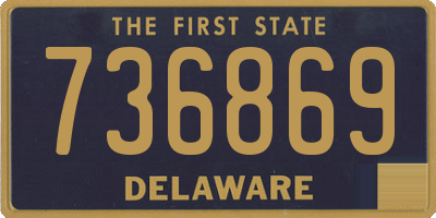 DE license plate 736869