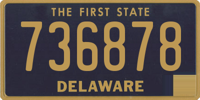 DE license plate 736878