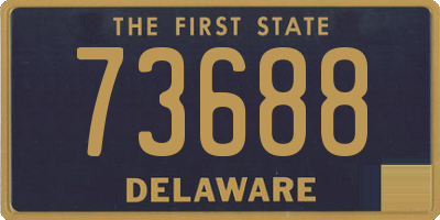 DE license plate 73688