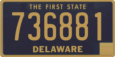 DE license plate 736881