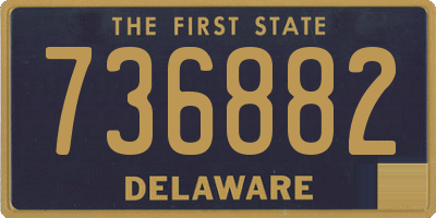 DE license plate 736882