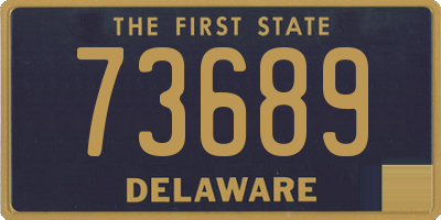 DE license plate 73689