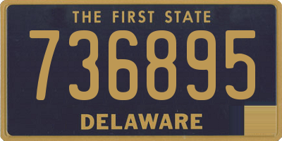 DE license plate 736895