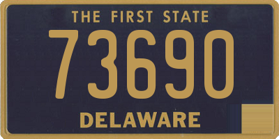 DE license plate 73690