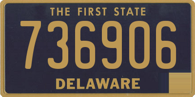 DE license plate 736906