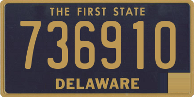 DE license plate 736910