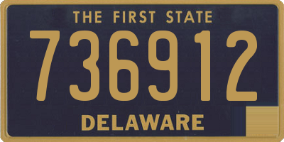 DE license plate 736912