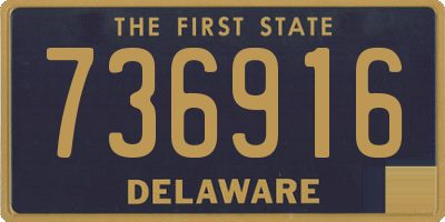 DE license plate 736916