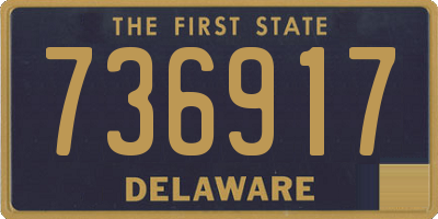 DE license plate 736917