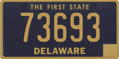 DE license plate 73693