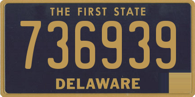DE license plate 736939