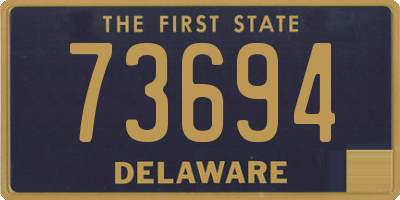 DE license plate 73694