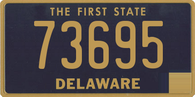 DE license plate 73695