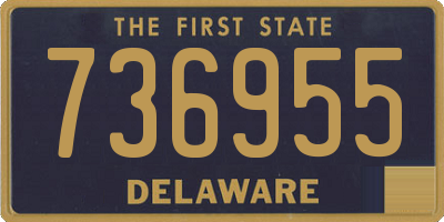DE license plate 736955