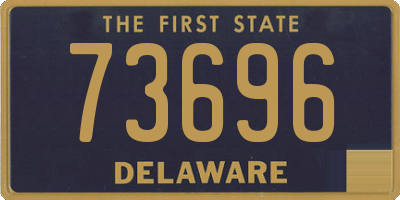 DE license plate 73696