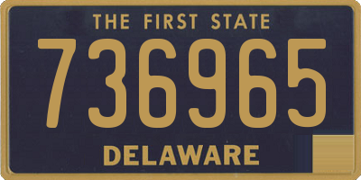DE license plate 736965