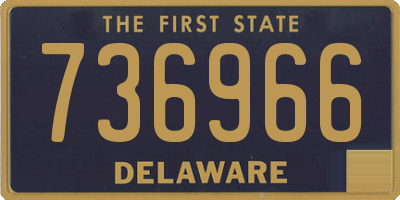DE license plate 736966