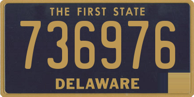 DE license plate 736976